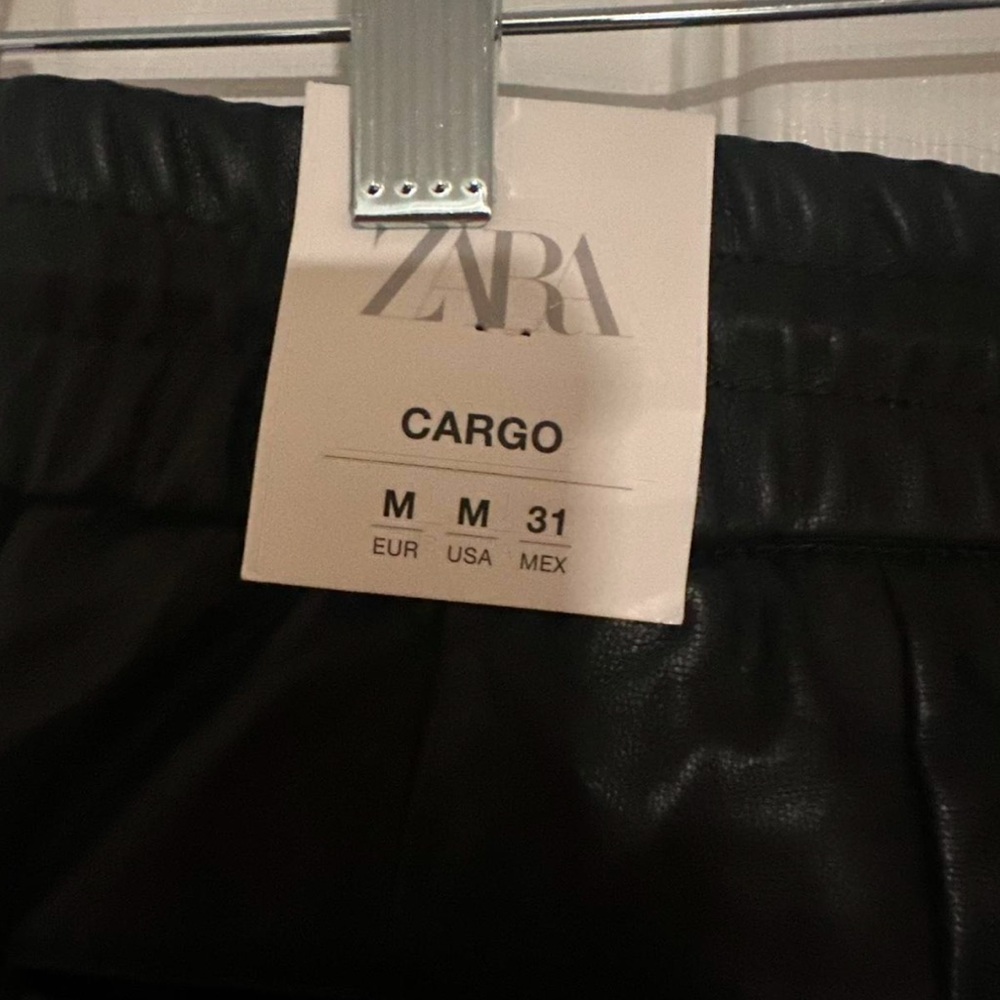 Zara Black Cargo Trousers